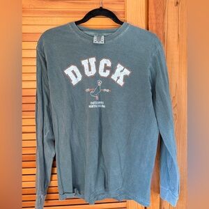 Unisex Outer Banks Duck Long Sleeve Shirt - Gray